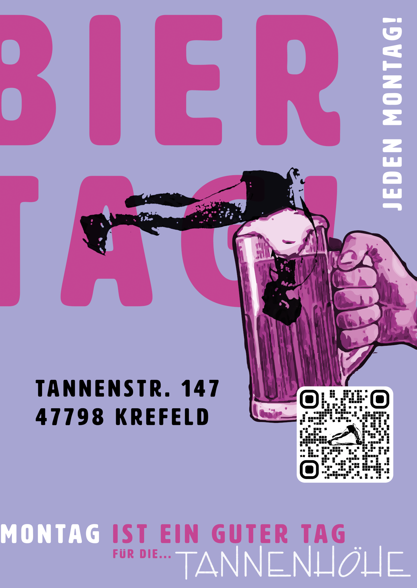 Originalplakat: Montag ist ein guter Tag für die Tannenhöhe